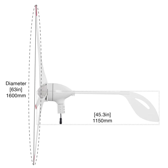 Nature's Generator 350W Wind Turbine - Lifestyle View