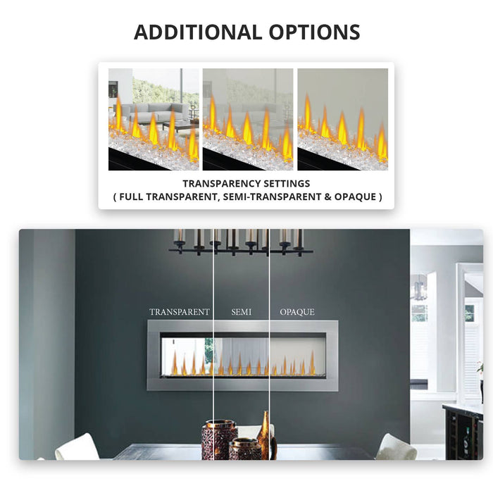 Napoleon Clearion Elite 60" See Thru Wall Mount Electric Fireplace - NEFBD60HE - View 11