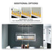 Napoleon Clearion Elite 60" See Thru Wall Mount Electric Fireplace - NEFBD60HE - View 11