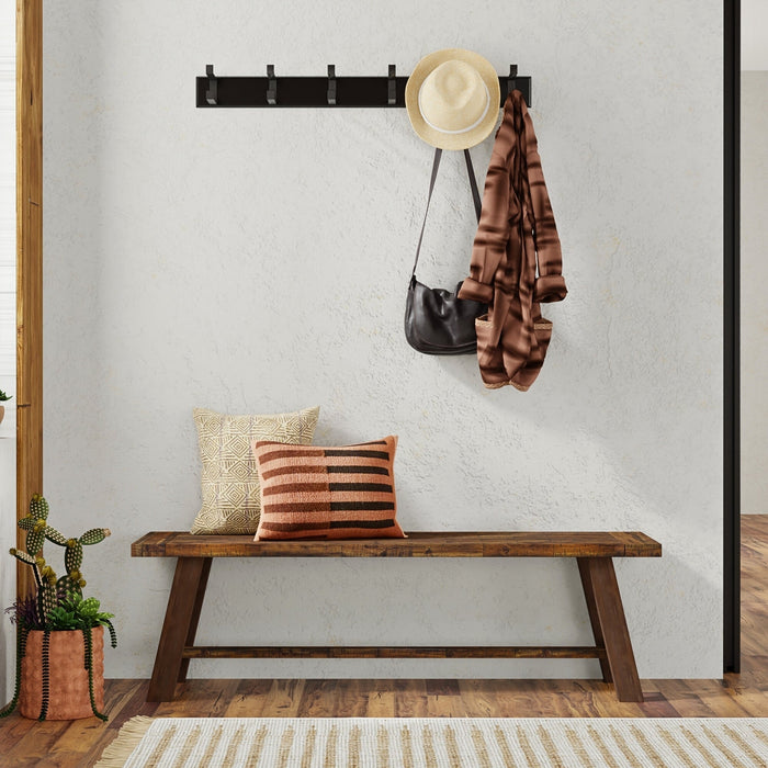 Alpine Furniture Newberry Bench, Medium Brown