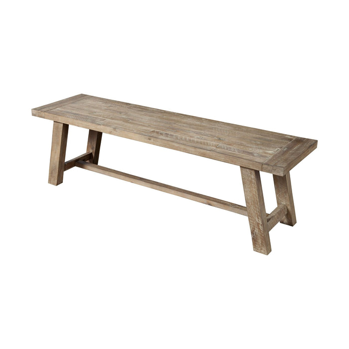 Alpine Furniture Newberry Bench, Weathered Natural