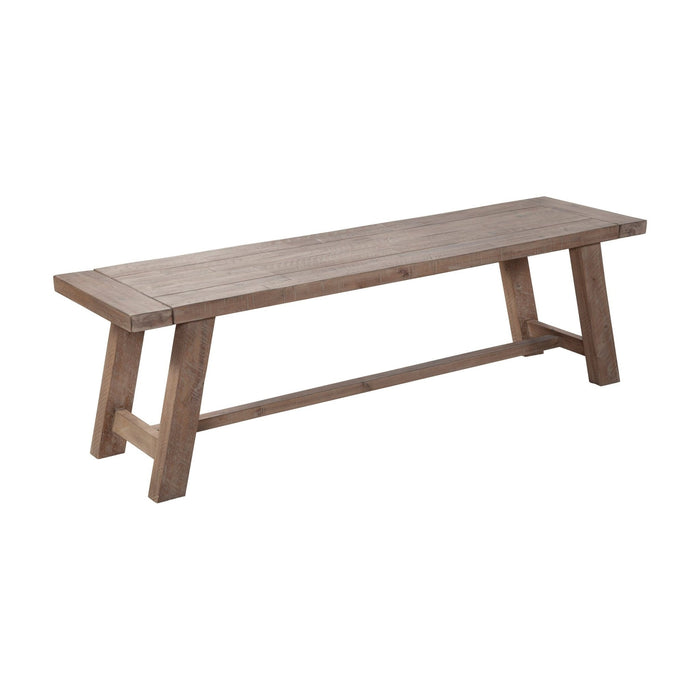 Alpine Furniture Newberry Bench, Weathered Natural