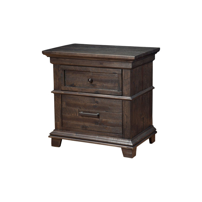 Alpine Furniture Newberry Nightstand, Salvaged Grey