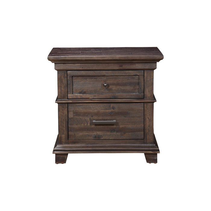 Alpine Furniture Newberry Nightstand, Salvaged Grey