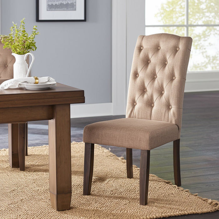 Alpine Furniture Newberry Parson Chairs, Salvaged Grey