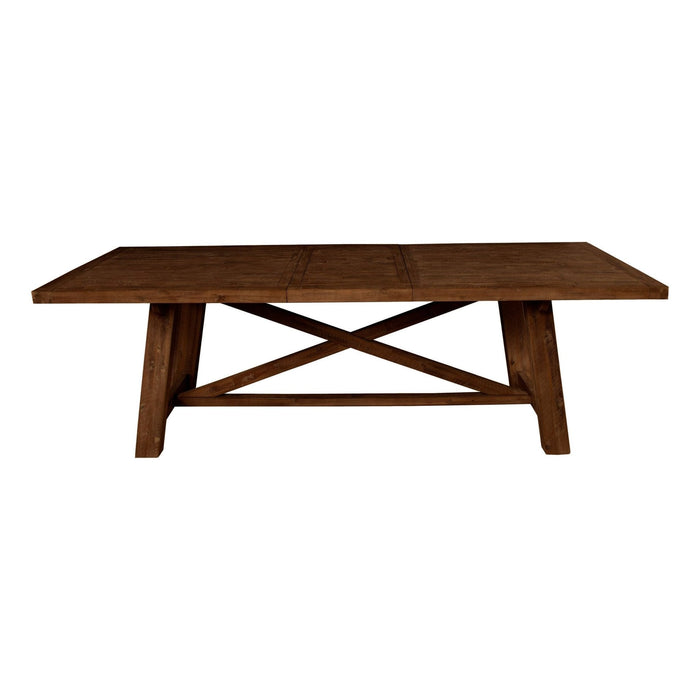 Alpine Furniture Newberry Rectangular Dining Table, Medium Brown