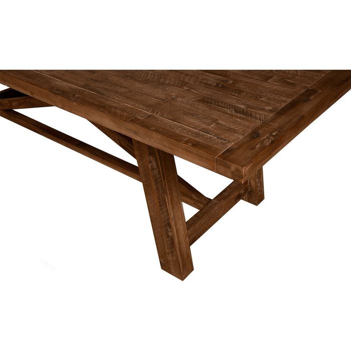 Alpine Furniture Newberry Rectangular Dining Table, Medium Brown