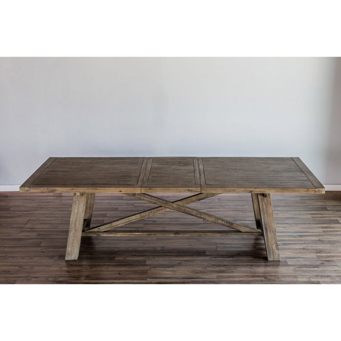 Alpine Furniture Newberry Rectangular Dining Table, Weathered Natural