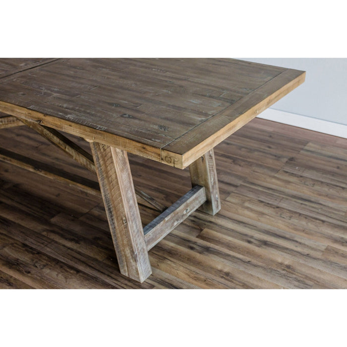 Alpine Furniture Newberry Rectangular Dining Table, Weathered Natural