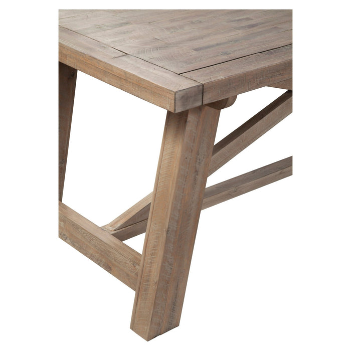 Alpine Furniture Newberry Rectangular Dining Table, Weathered Natural