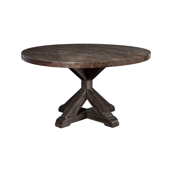 Alpine Furniture Newberry Round Dining Table, Salvaged Grey