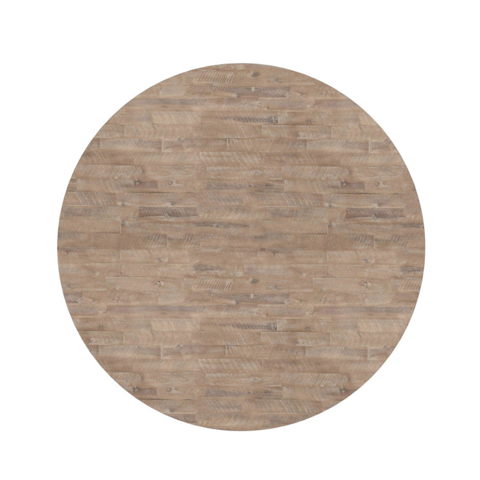 Alpine Furniture Newberry Round Dining Table, Weathered Natural