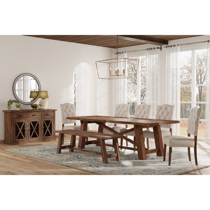 Alpine Furniture Newberry Side Chairs, Medium Brown