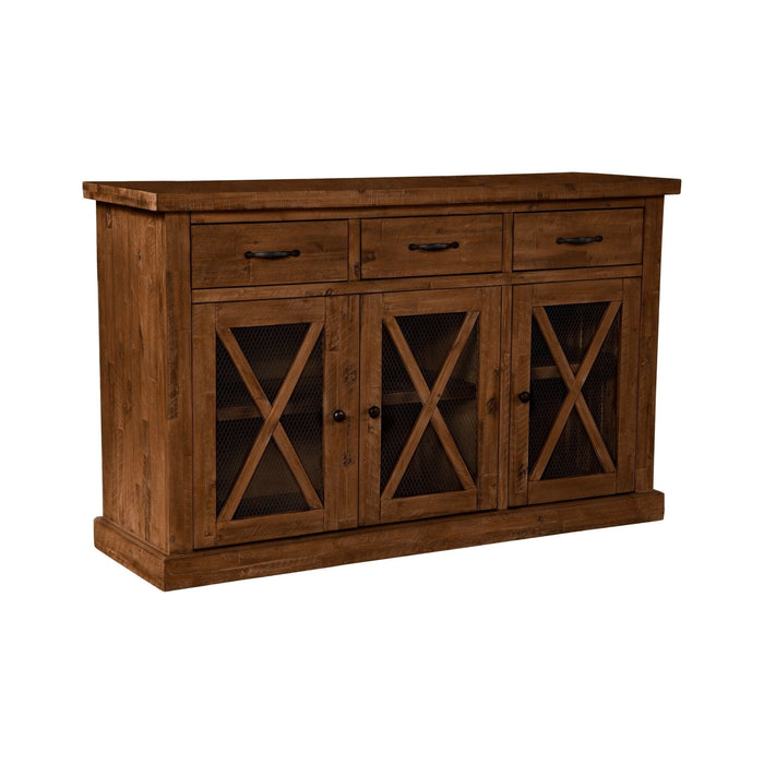 Alpine Furniture Newberry Sideboard, Medium Brown