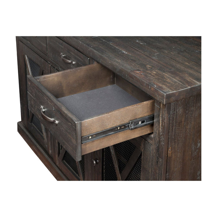Alpine Furniture Newberry Sideboard, Salvaged Grey