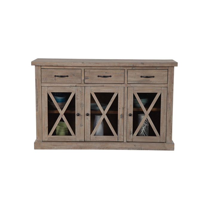 Alpine Furniture Newberry Sideboard, Weathered Natural