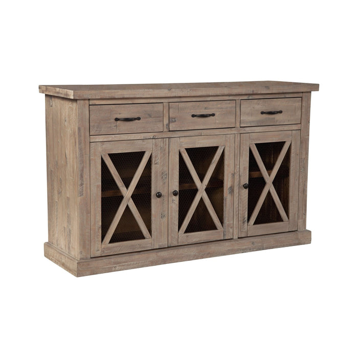 Alpine Furniture Newberry Sideboard, Weathered Natural