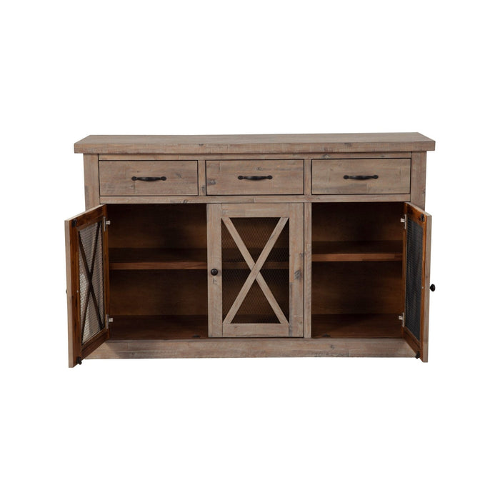 Alpine Furniture Newberry Sideboard, Weathered Natural