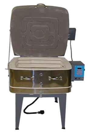 Olympic Kilns GF3ETLC Square Glass Kiln with Clamshell Lid, photo 2
