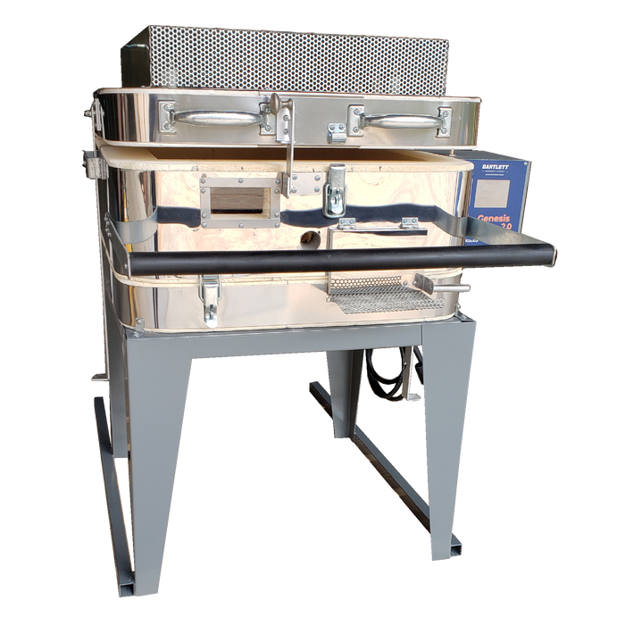 Olympic Kilns Quatro 16 TLC 120V Square Glass Kiln with Clamshell Lid, photo 5