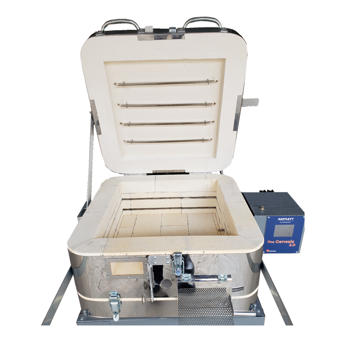 Olympic Kilns Quatro 16 TLC 120V Square Glass Kiln with Clamshell Lid, photo 7