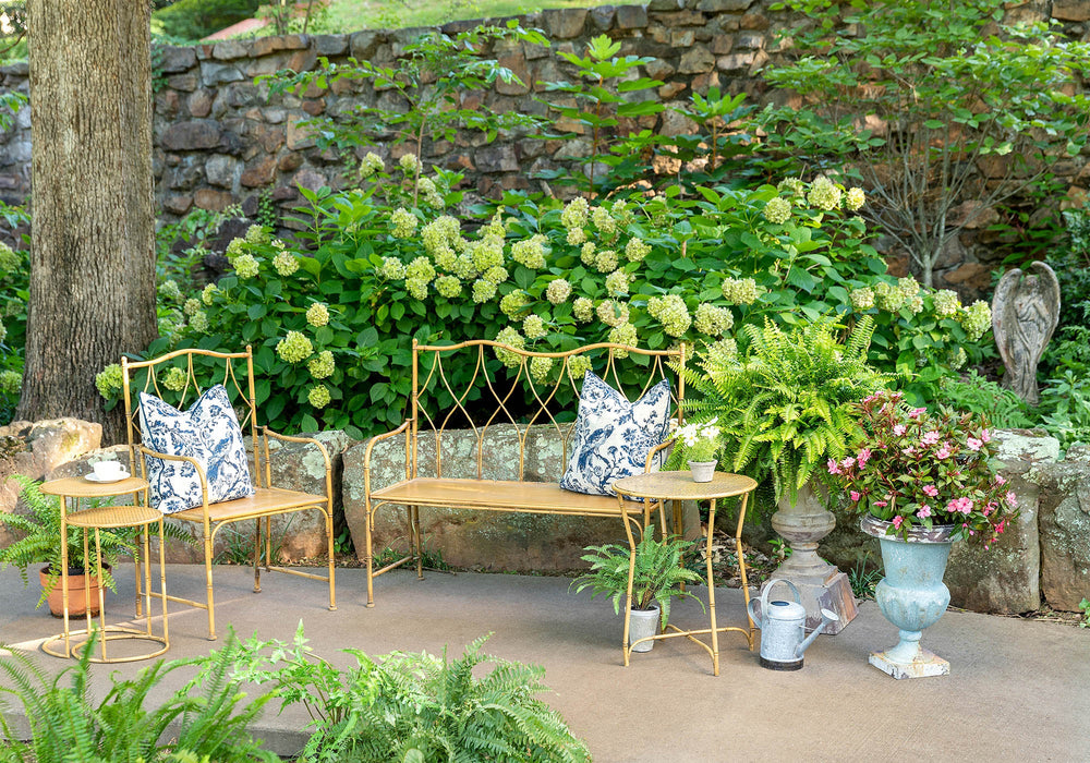 Park Hill Collection Tariel Garden Angel Statue - Elegant Aged Stone Finish for Enchanting Outdoor Spaces, 32" Tall