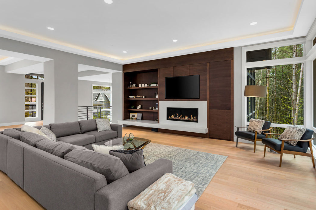 Modern Flames Orion Slim 60" Heliovision Virtual Recessed / Wall Mount Electric Fireplace Modern Flames