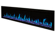 Orion Slim 76" Heliovision Virtual Recessed / Wall Mount Electric Fireplace - feature highlight