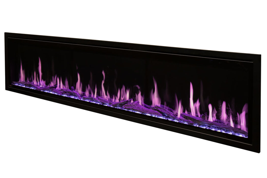 Orion Slim 76" Heliovision Virtual Recessed / Wall Mount Electric Fireplace - accessory view