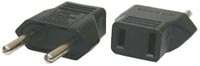 Flat to 2-Round Pin Travel Plug Adapter GS-9