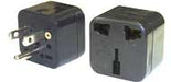 UK/AUS Ground Input to American Grounded Travel Adapter