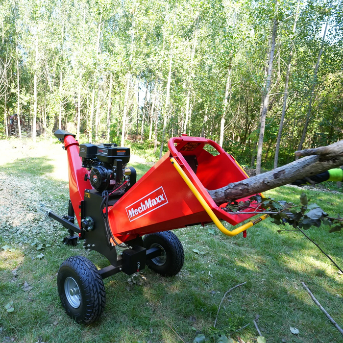 6 inch E-start ZONSEN 459cc 15hp Gasoline Engine Powered Drum Wood Chipper , P4206