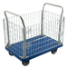SUNMAX PH300PL — PH300PL Fence Platform Truck — 660 lb Capacity Warehouse Cart with Steel Fence