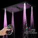 Pisa 16"x28" Matte Black LED Showerhead By Cascada Showers - Lifestyle View