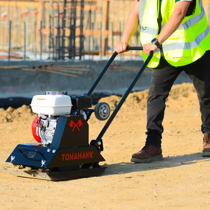 Tomahawk Power 5.5 HP Honda Vibratory Plate Compactor Tamper for Ground, Gravel, Dirt, Asphalt, Compaction - Alternate View