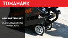 Tomahawk Power Wheels for TPC80 and TPC80H Plate Compactor - Detail View