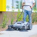 Tomahawk Power Commercial 38" Push Sweeper with Triple Power Brooms Concrete Vibrators - Side View