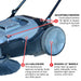 Tomahawk Power Commercial 38" Push Sweeper with Triple Power Brooms Concrete Vibrators - Features