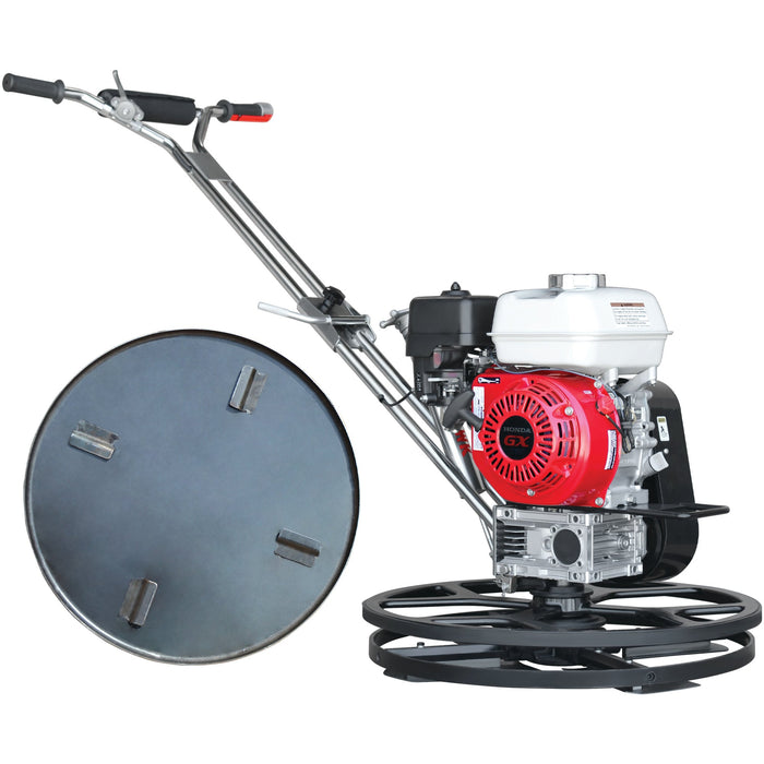 Tomahawk Power 24" Concrete Power Trowel Edger 5.5HP Honda Float Pan Blade Screed Finishing Tool - Product Image 9