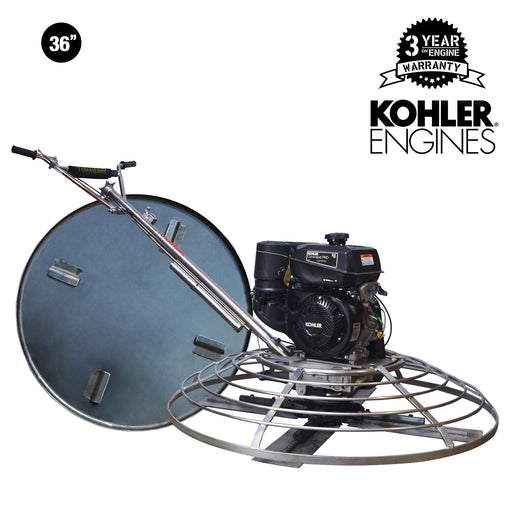 Tomahawk Power 36" Concrete Power Trowel 6HP Kohler Float Pan Screed Edge Cement Finishing Tool - Main Product Image