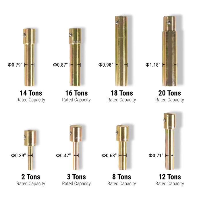 ( 1 Pack / 1 Set ) Shop Press Pin Kit (for SKU: 200060, 200061, 200062 — angle view