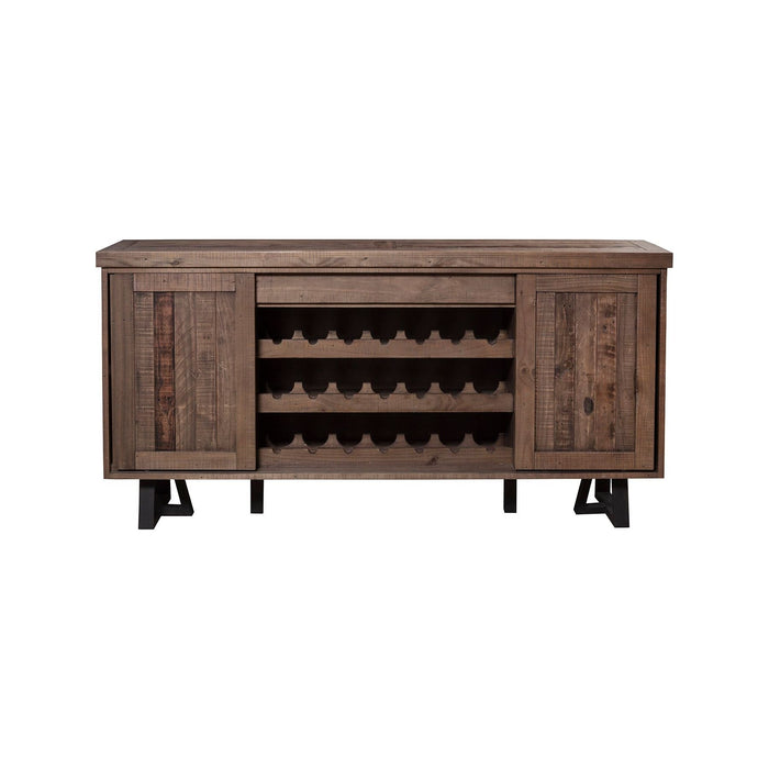 Alpine Furniture Prairie Sideboard, Natural/Black