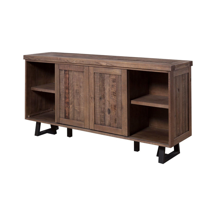 Alpine Furniture Prairie Sideboard, Natural/Black