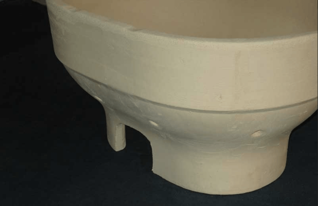 Primo Oval Large Ceramic Firebox Replacement Part PG0177503 - Detail View