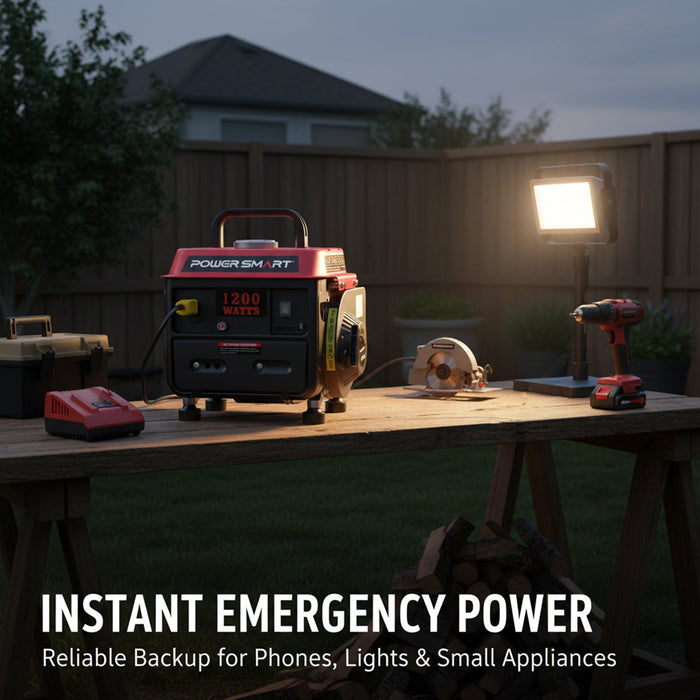 PowerSmart 1200W 2-Stroke Generator PS50/DB5010