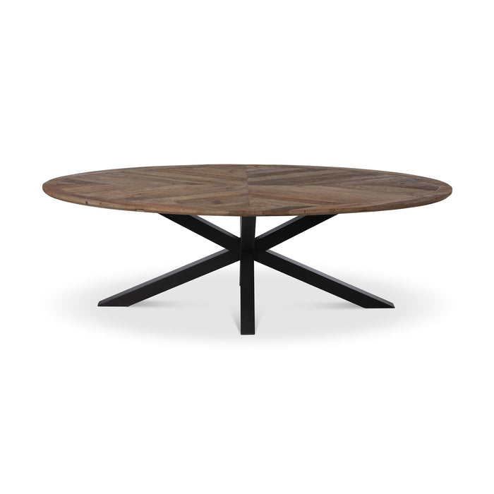 Park Hill Nolan Crossed Leg Oval Dining Table (EFT26157)