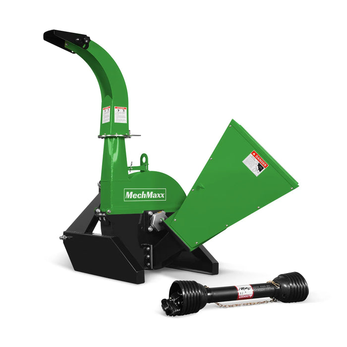 3 Point PTO Wood Chipper Attachment For Tractors Up To 45HP (PTO Shaft Included), BX42S