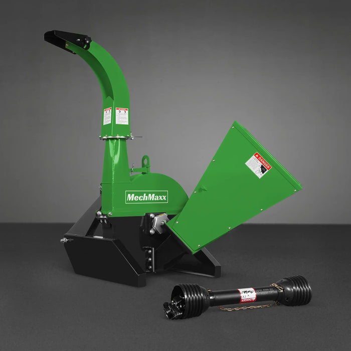 3 Point PTO Wood Chipper Attachment For Tractors Up To 45HP (PTO Shaft Included), BX42S