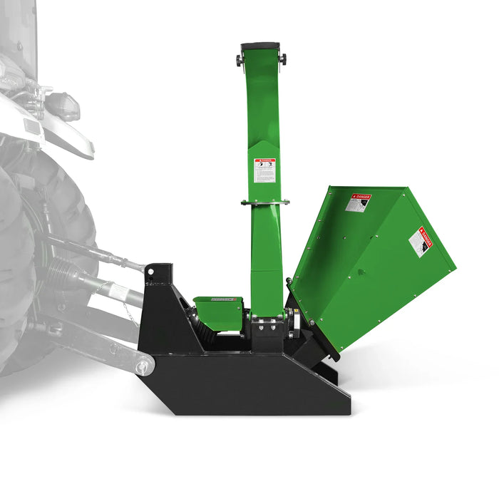 3 Point PTO Wood Chipper Attachment For Tractors Up To 45HP (PTO Shaft Included), BX42S