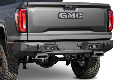 Addictive Desert Designs 2019-2021 Chevy/GMC 1500 Stealth Fighter Rear Bumper w/ Exhaust Tips – image 1 of 9